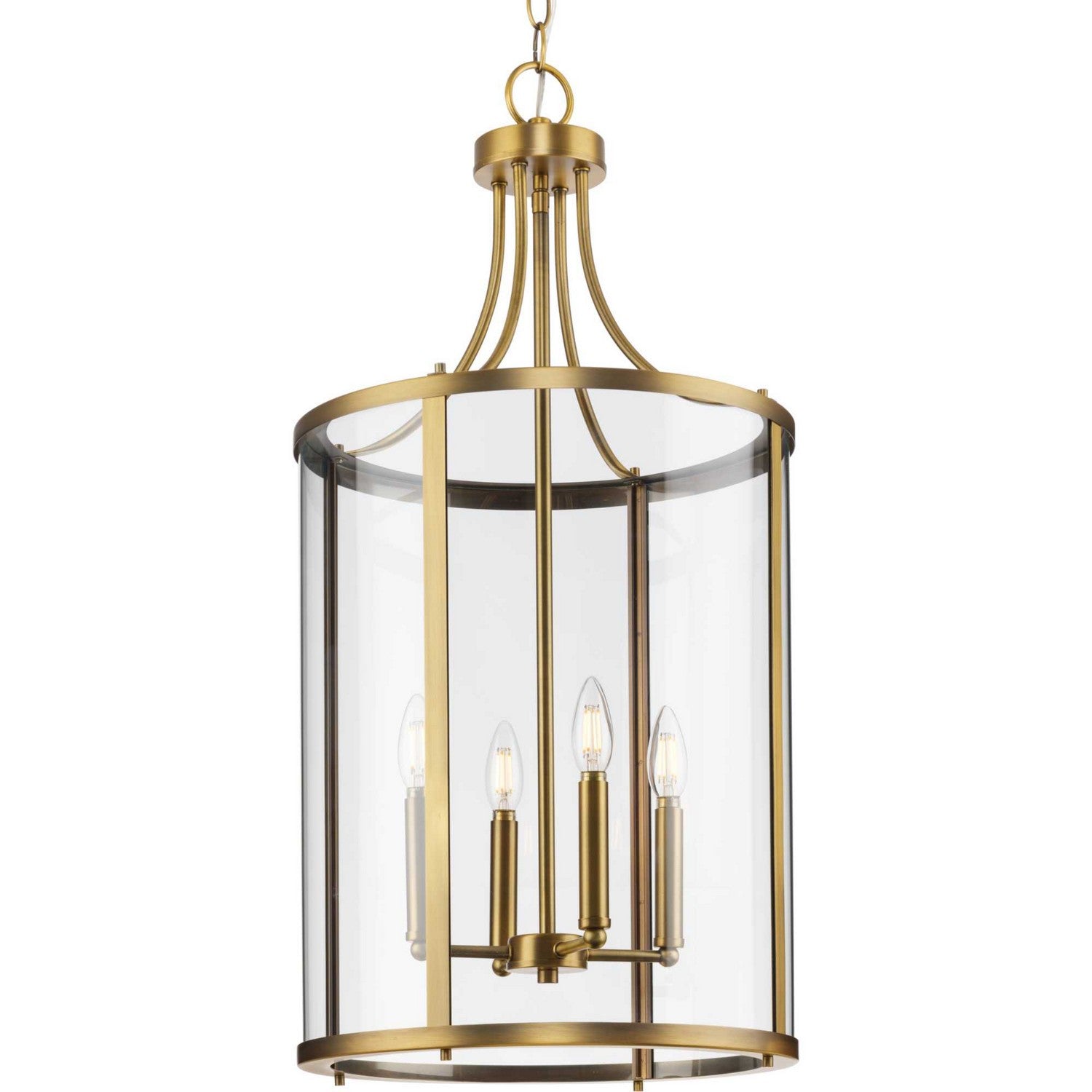 Progress Lighting - P500391-163 - Four Light Hall & Foyer Light - Gilliam - Vintage Brass