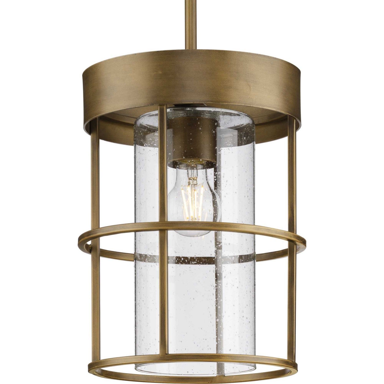 Progress Lighting - P500401-196 - One Light Pendant - Burgess - Aged Bronze