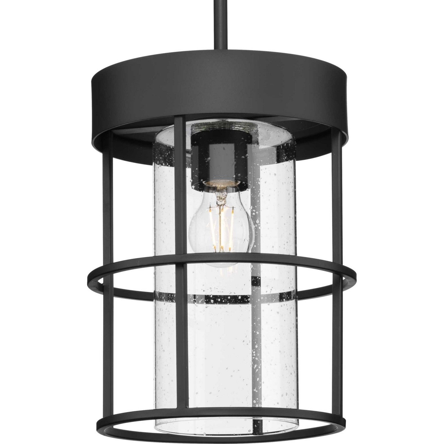 Progress Lighting - P500401-31M - One Light Pendant - Burgess - Matte Black