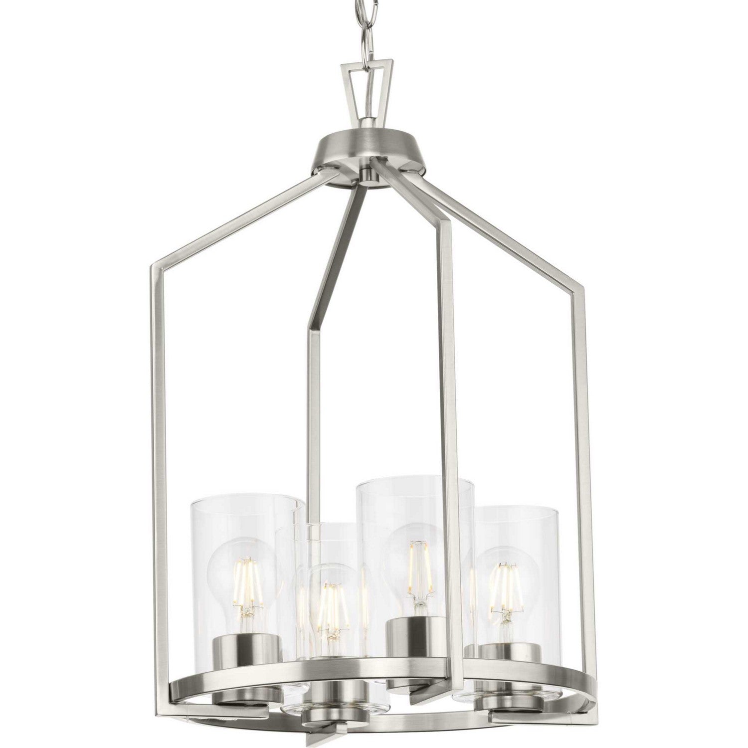 Progress Lighting - P500411-009 - Four Light Hall & Foyer Light - Goodwin - Brushed Nickel