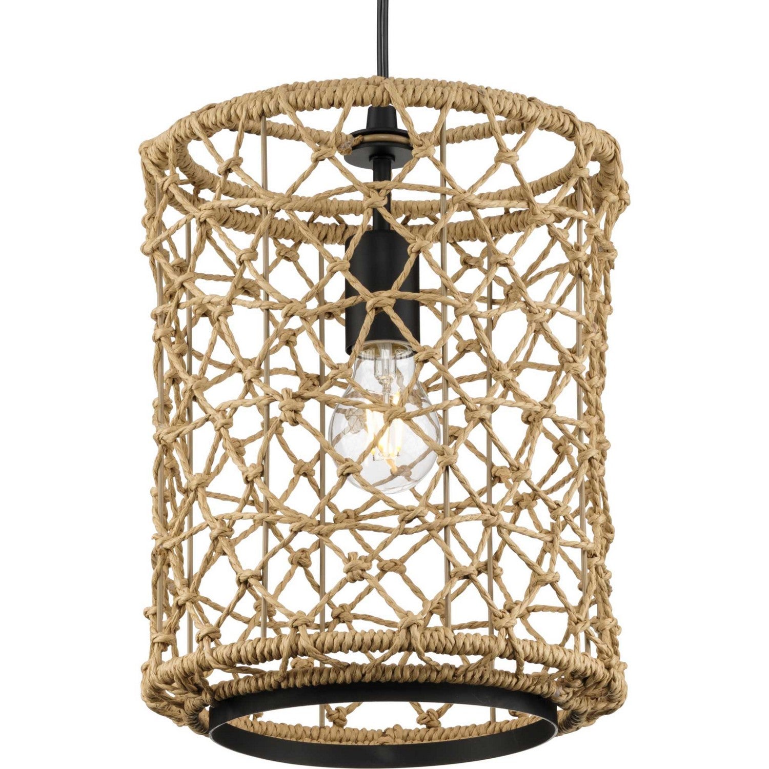 Progress Lighting - P500419-31M - One Light Pendant - Chandra - Matte Black