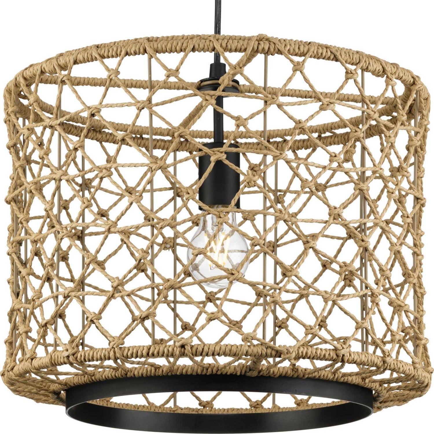 Progress Lighting - P500420-31M - One Light Pendant - Chandra - Matte Black