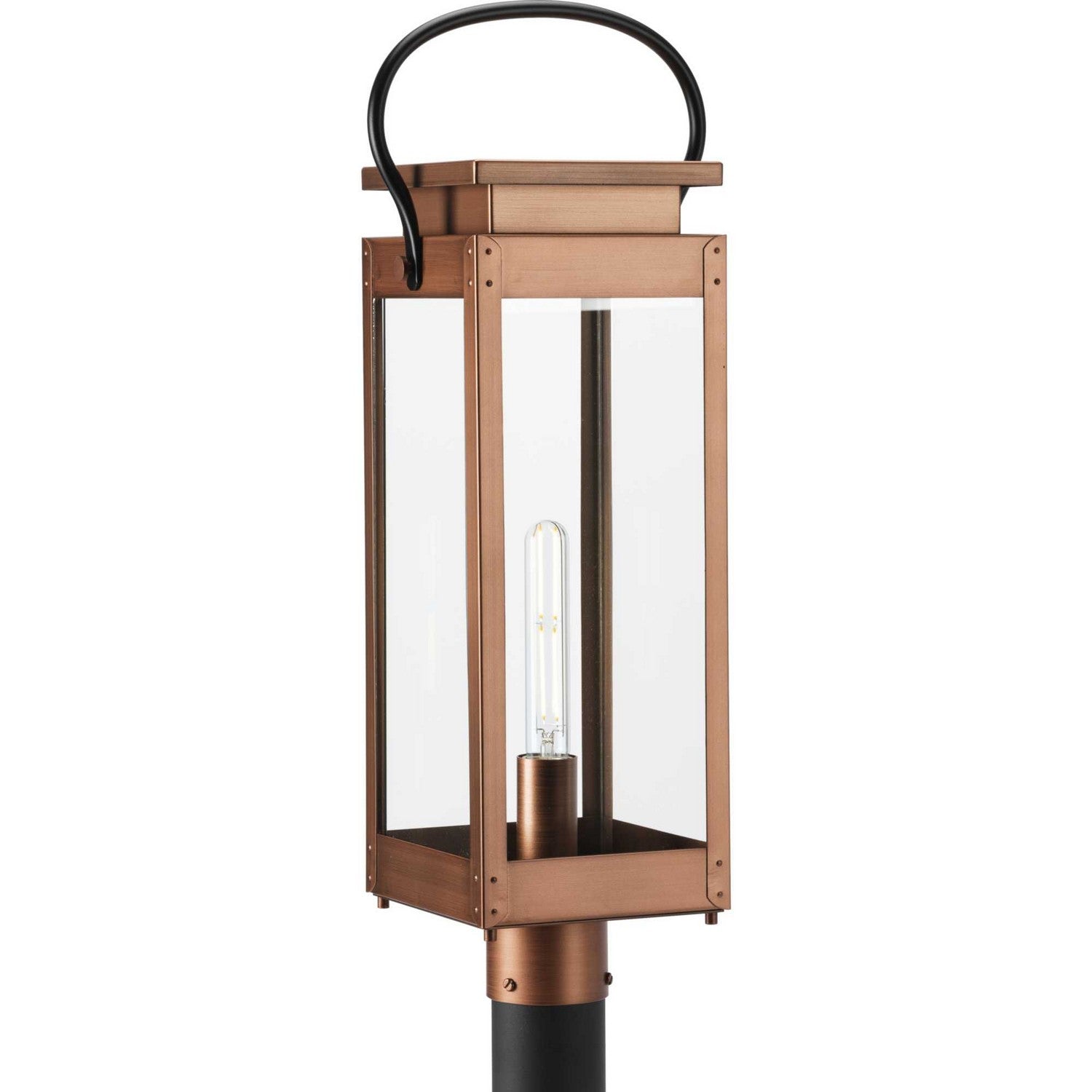 Progress Lighting - P540046-169 - One Light Outdoor Post Lantern - Union Square - Antique Copper (Painted)