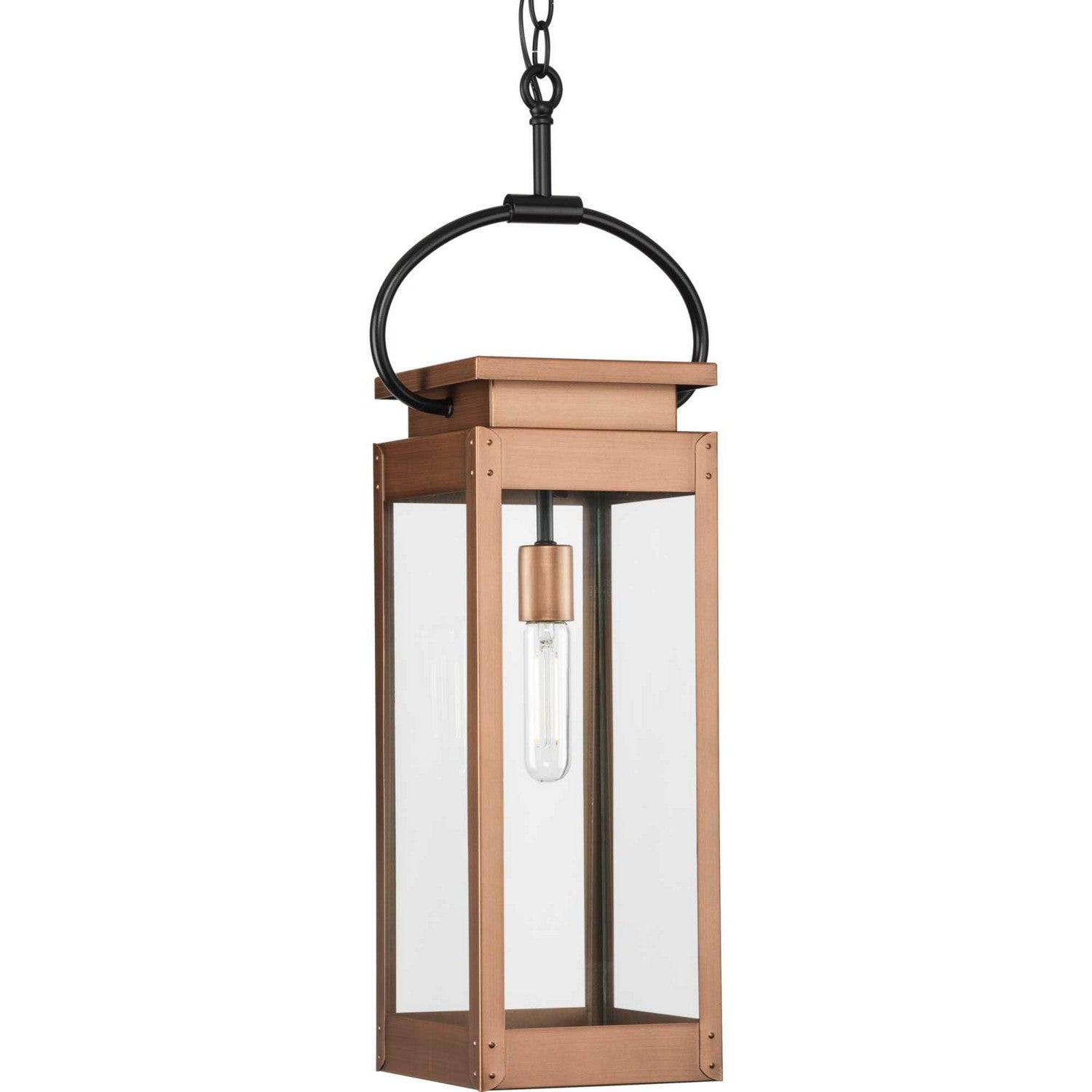 Progress Lighting - P550018-169 - One Light Outdoor Hanging Wall Lantern - Union Square - Antique Copper (Painted)