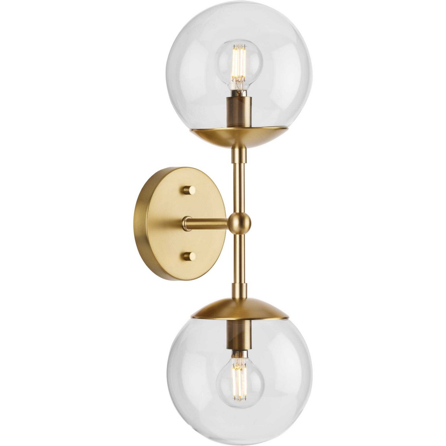 Progress Lighting - P710114-109 - Two Light Wall Sconce - Atwell - Brushed Bronze