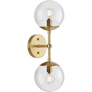 Progress Lighting - P710114-109 - Two Light Wall Sconce - Atwell - Brushed Bronze