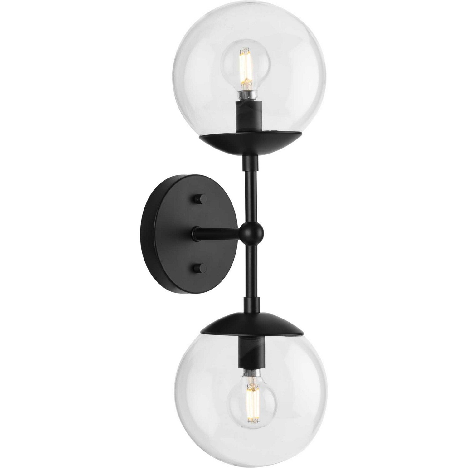 Progress Lighting - P710114-31M - Two Light Wall Sconce - Atwell - Matte Black