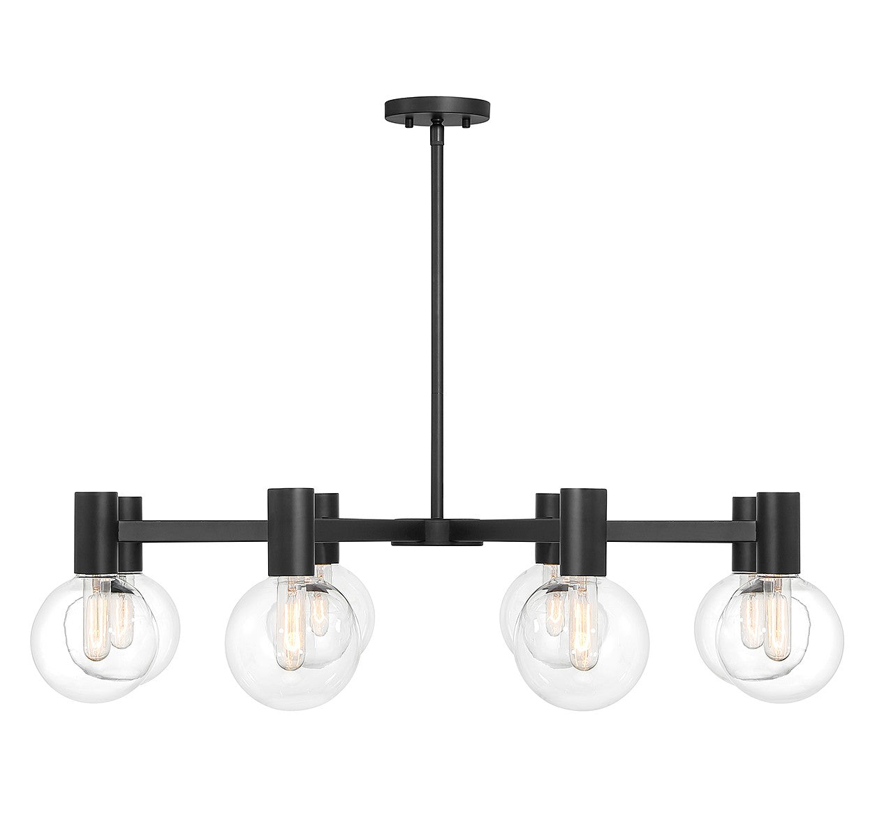 Savoy House - 1-3074-8-89 - Eight Light Chandelier - Wright - Matte Black