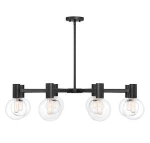 Savoy House - 1-3074-8-89 - Eight Light Chandelier - Wright - Matte Black