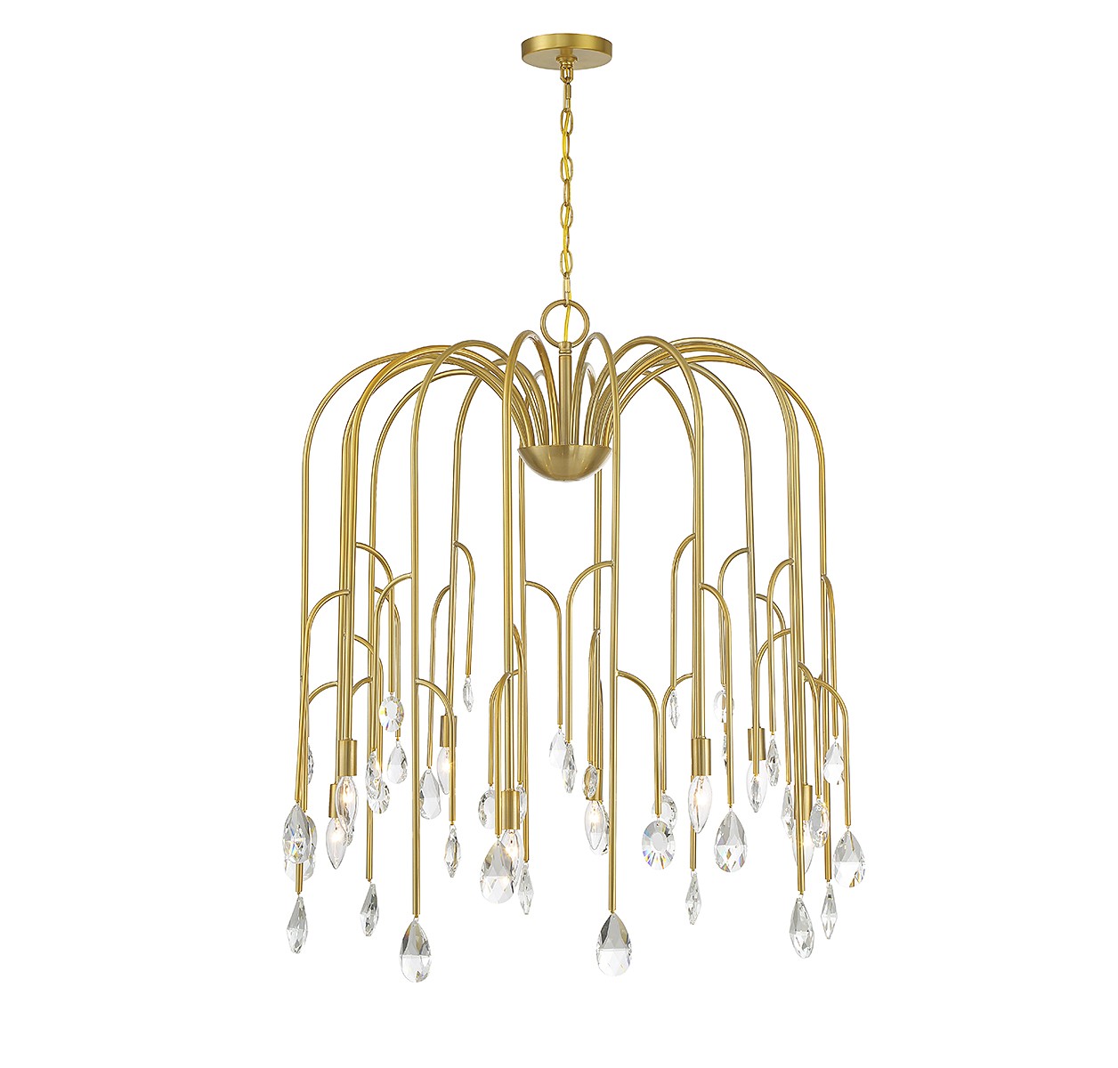 Savoy House - 1-6688-8-127 - Eight Light Chandelier - Anholt - Noble Brass