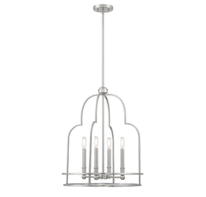 Savoy House - 3-6612-4-SN - Four Light Pendant - Diplomat - Satin Nickel