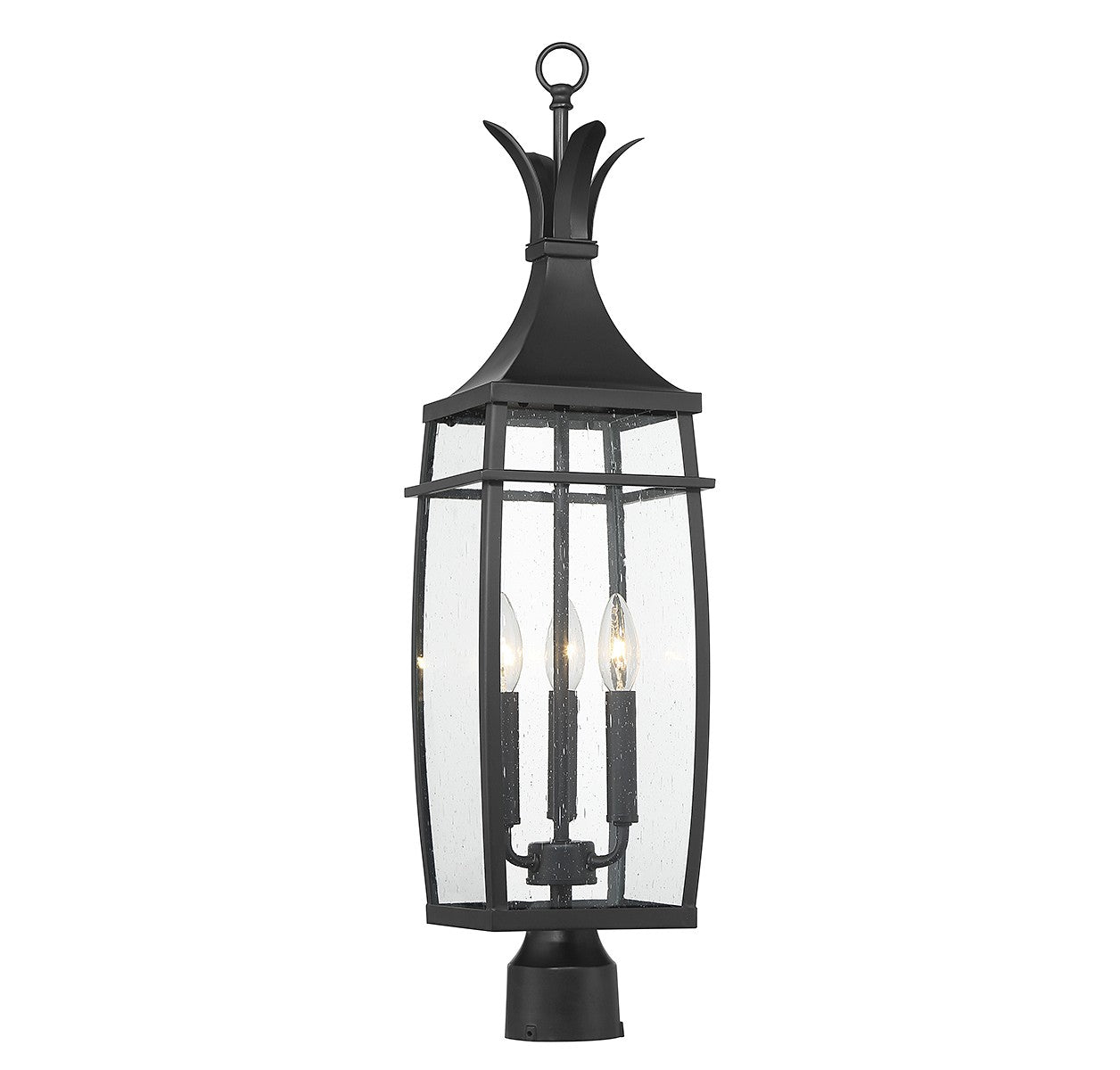 Savoy House - 5-769-BK - Three Light Outdoor Post Lantern - Montpelier - Matte Black