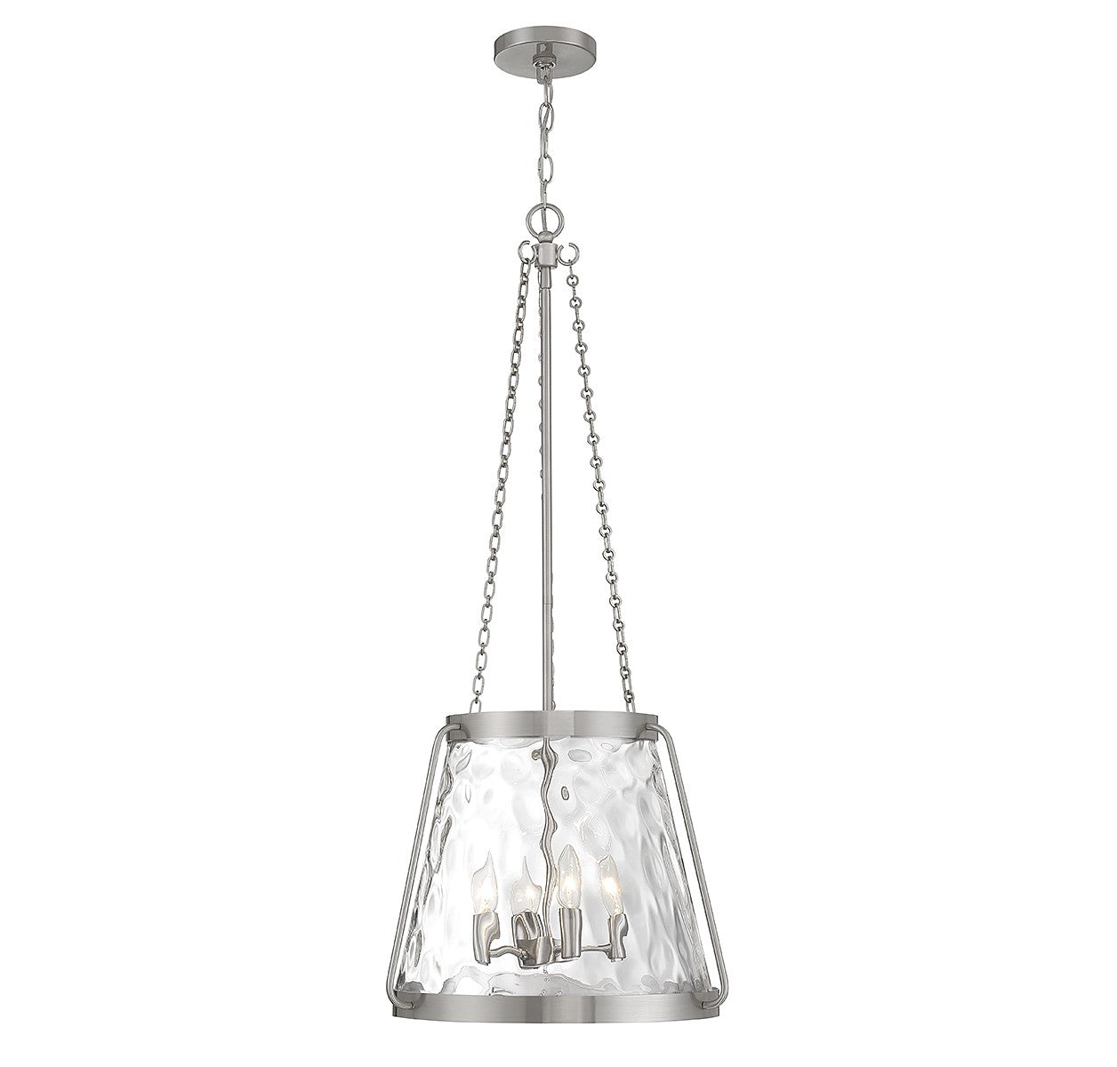 Savoy House - 7-1804-4-SN - Four Light Pendant - Crawford - Satin Nickel