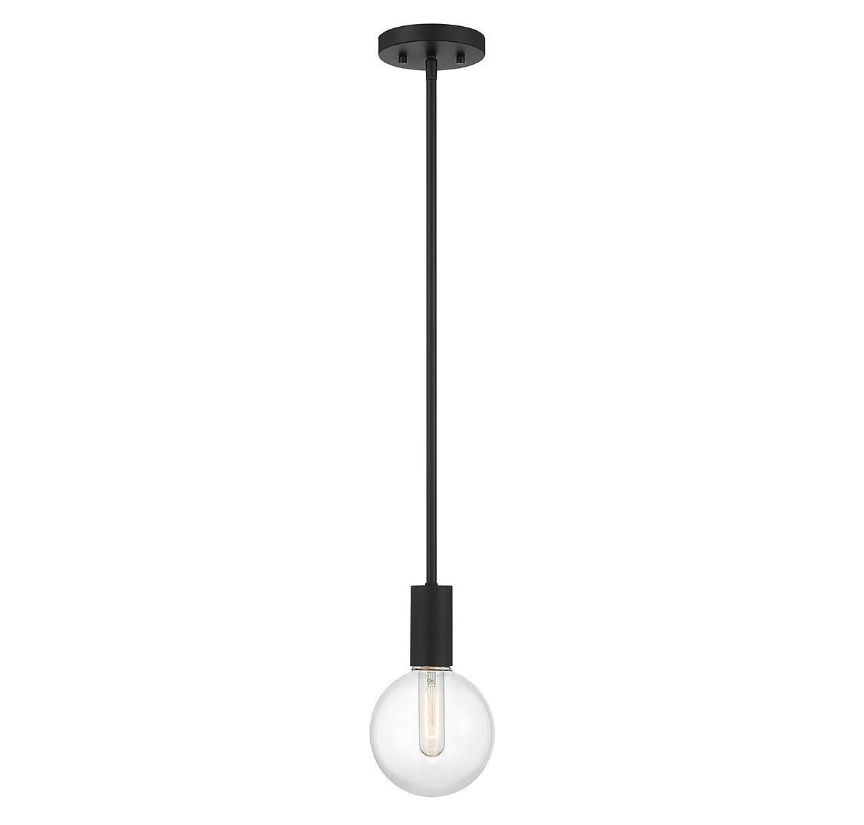 Savoy House - 7-3075-1-89 - One Light Mini Pendant - Wright - Matte Black