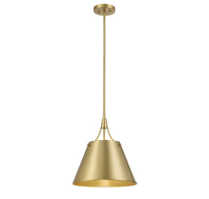 Savoy House - 7-4499-1-322 - One Light Pendant - Willis - Warm Brass