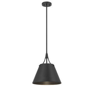 Savoy House - 7-4499-1-89 - One Light Pendant - Willis - Matte Black