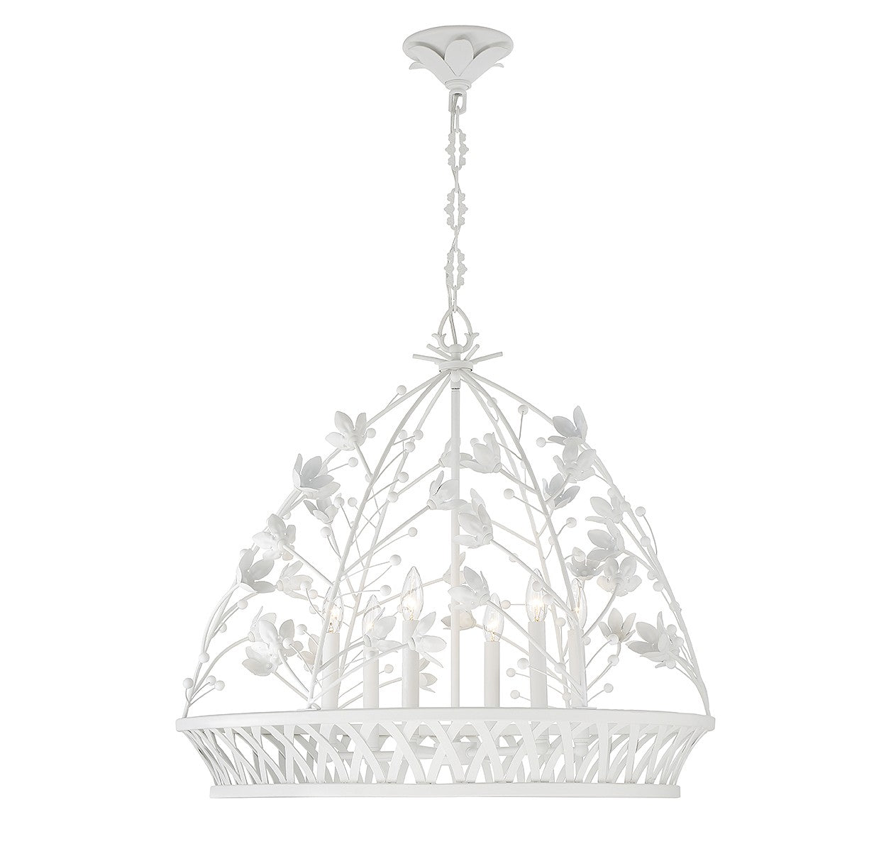 Savoy House - 7-4618-6-83 - Six Light Pendant - Oakmont - Bisque White