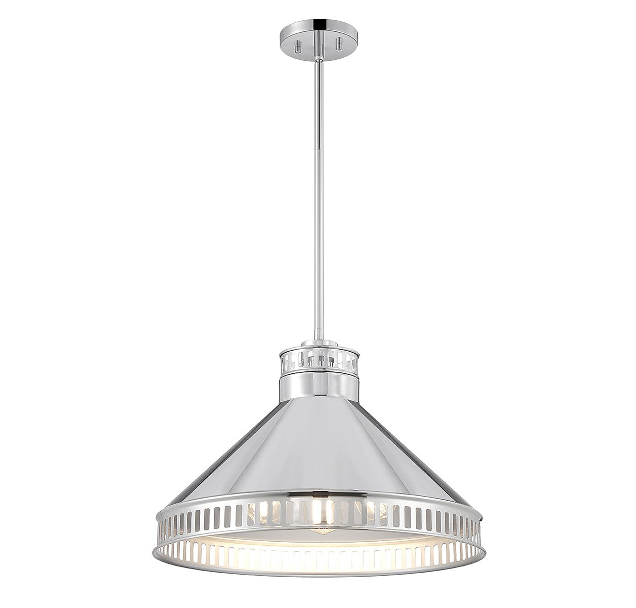 Savoy House - 7-8801-3-109 - Three Light Pendant - Seagram - Polished Nickel