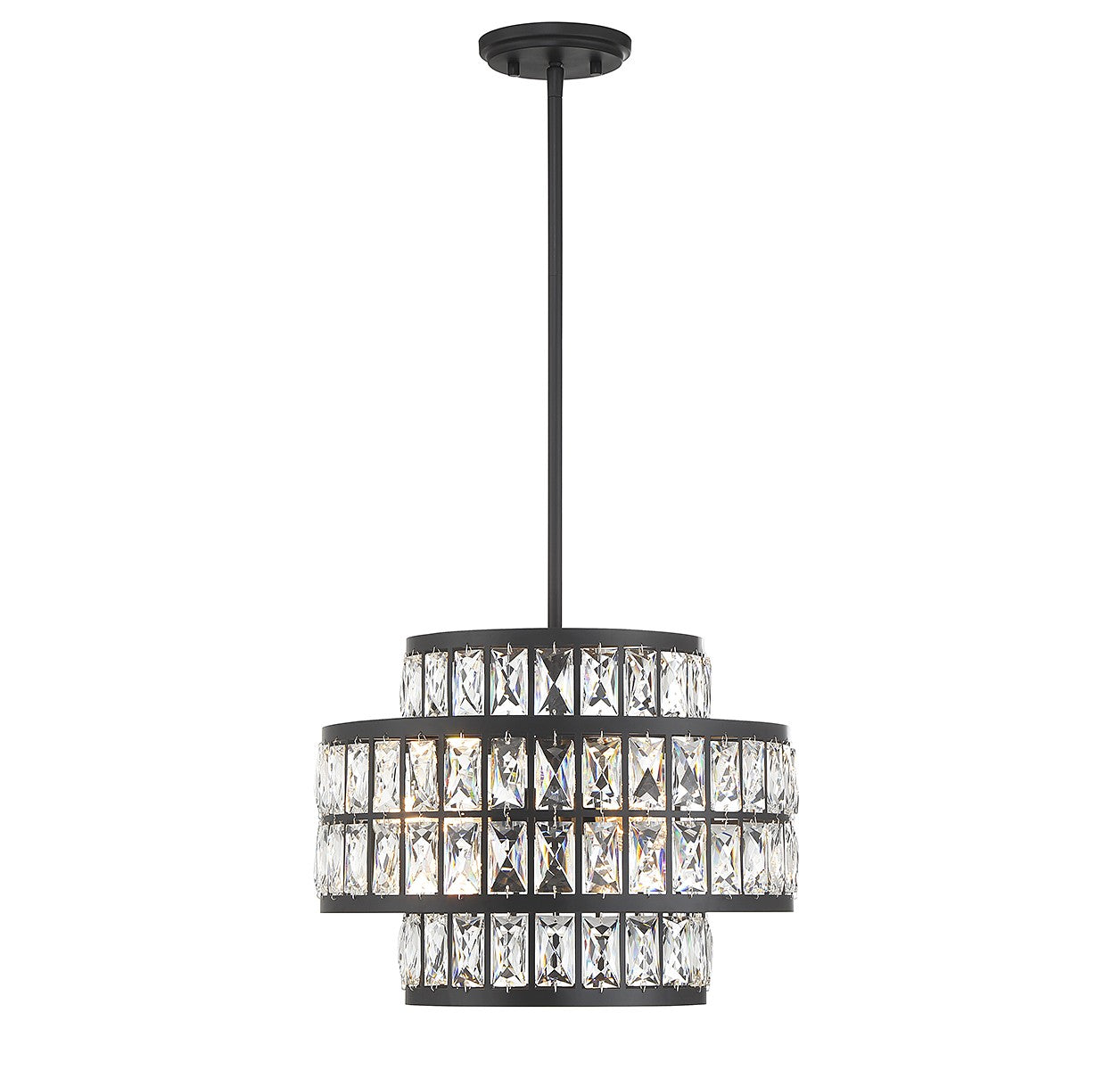 Savoy House - 7-9044-3-89 - Three Light Pendant - Renzo - Matte Black