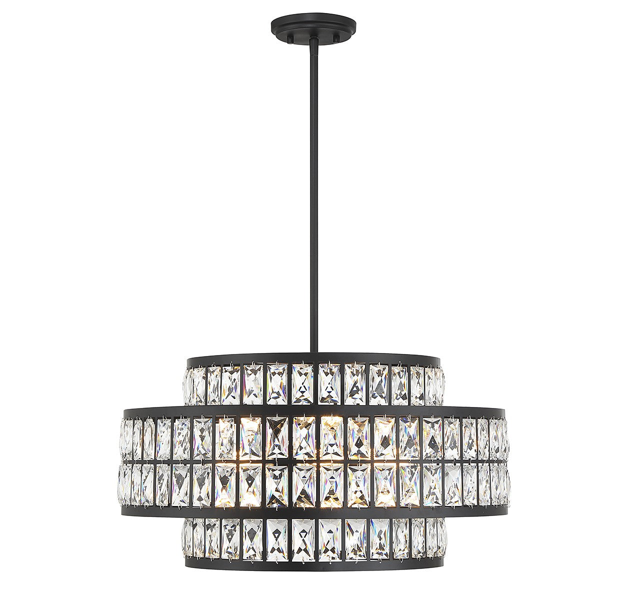 Savoy House - 7-9046-4-89 - Four Light Pendant - Renzo - Matte Black