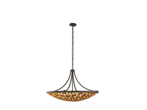 Savoy House - 7-9351-8-46 - Eight Light Pendant - Ventura - Matte Black and Gold