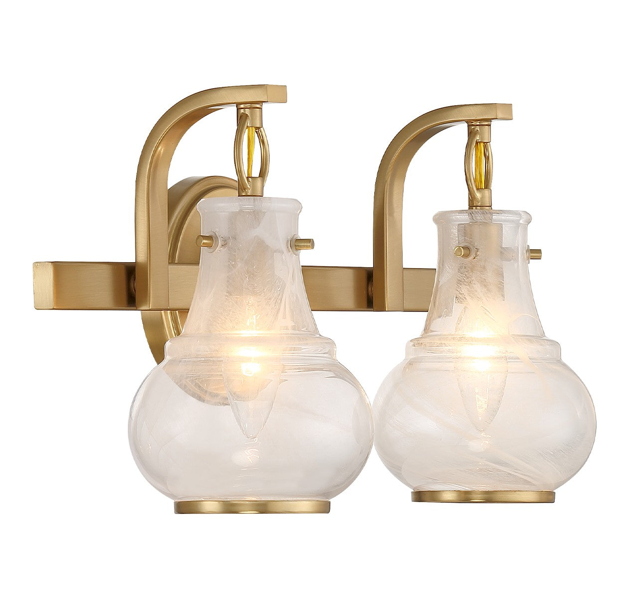 Savoy House - 8-4417-2-322 - Two Light Bathroom Vanity - Adams - Warm Brass