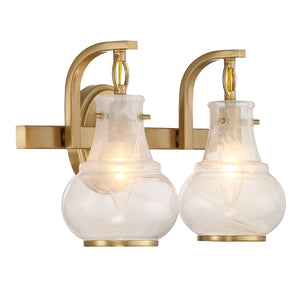 Savoy House - 8-4417-2-322 - Two Light Bathroom Vanity - Adams - Warm Brass