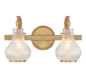 Savoy House - 8-4417-2-322 - Two Light Bathroom Vanity - Adams - Warm Brass