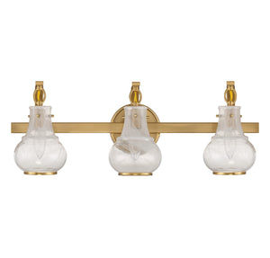 Savoy House - 8-4417-3-322 - Three Light Bathroom Vanity - Adams - Warm Brass