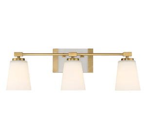 Savoy House - 8-6901-3-322 - Three Light Bathroom Vanity - Darby - Warm Brass