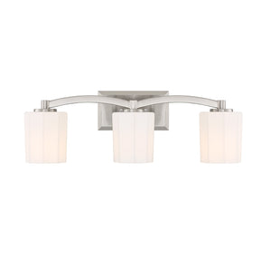 Savoy House - 8-7710-3-SN - Three Light Bathroom Vanity - Whitney - Satin Nickel