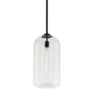 Troy Lighting - F5562-SBK - One Light Pendant - District - Soft Black