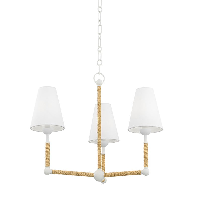 Mitzi - H708803-TWH - Three Light Chandelier - Mariana - Textured White