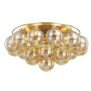 Mitzi - H711506-AGB - Six Light Flush Mount - Mimi - Aged Brass