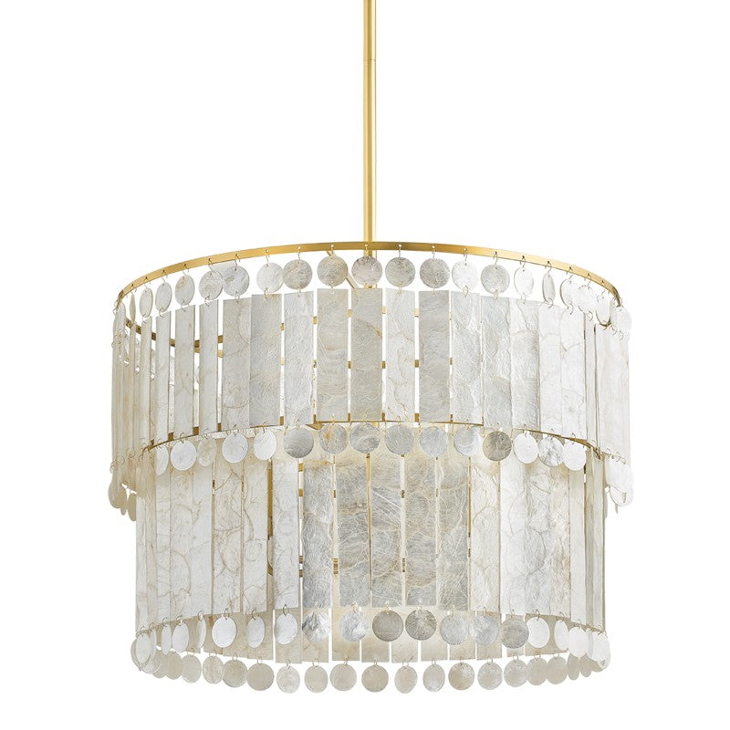 Mitzi - H715806-AGB - Six Light Chandelier - Melisa - Aged Brass