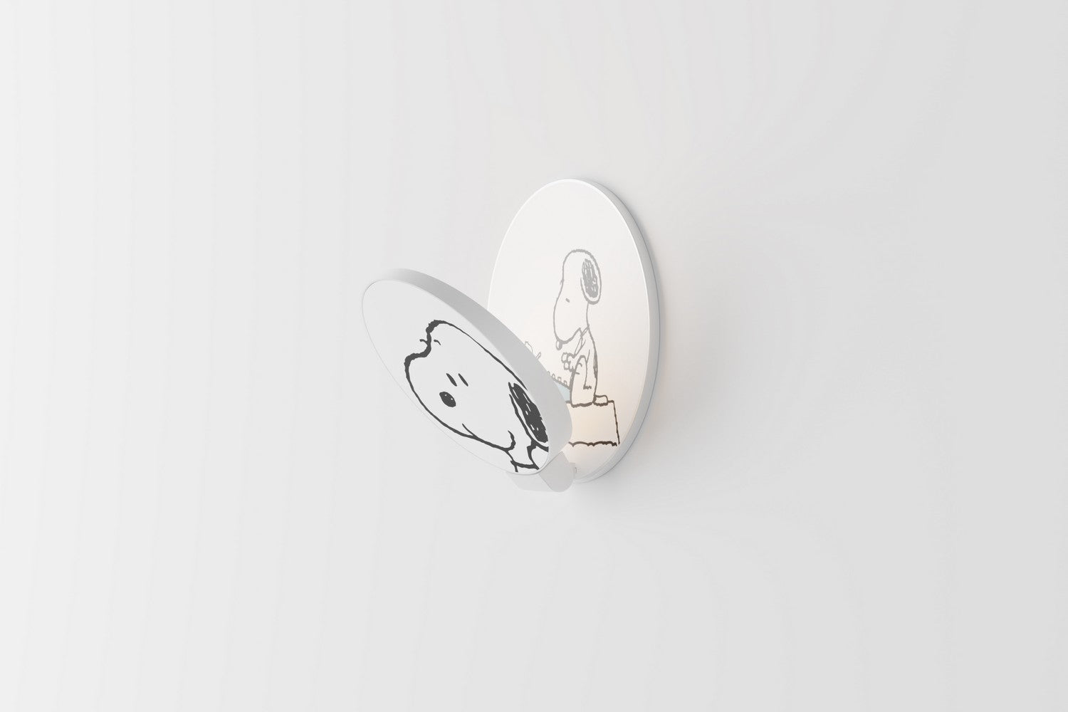 Koncept - GRW-S-MWT-SN1-HW - LED Wall Sconce - Gravy - Matte White, Snoopy