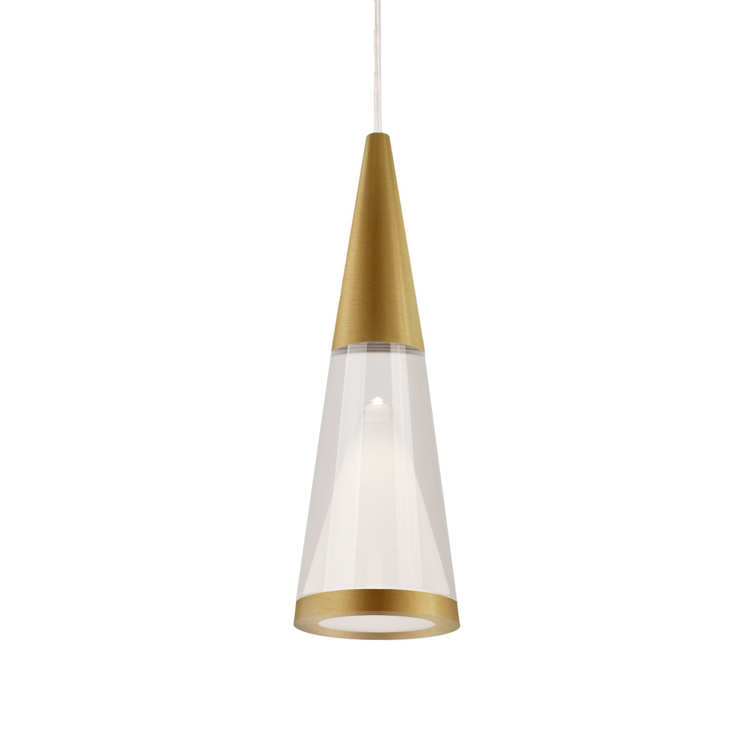 Kuzco Lighting - 402401BG-LED - LED Pendant - Malabar - Brushed Gold