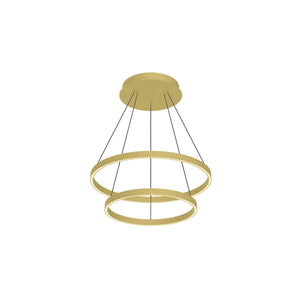 Kuzco Lighting - CH87224-BG - LED Chandelier - Cerchio - Brushed Gold