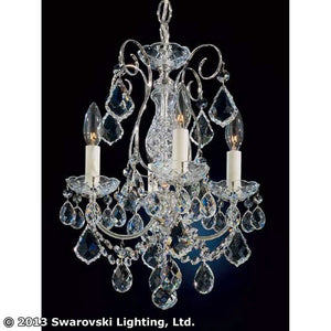 Schonbek - 3648-40S - Four Light Chandelier - New Orleans - Silver