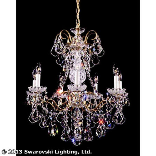 Schonbek - 3656-26S - Seven Light Chandelier - New Orleans - French Gold