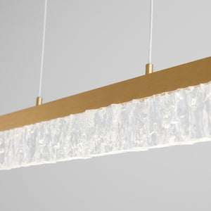 Oxygen - 3-421-40 - LED Linear Pendant - Landon - Aged Brass