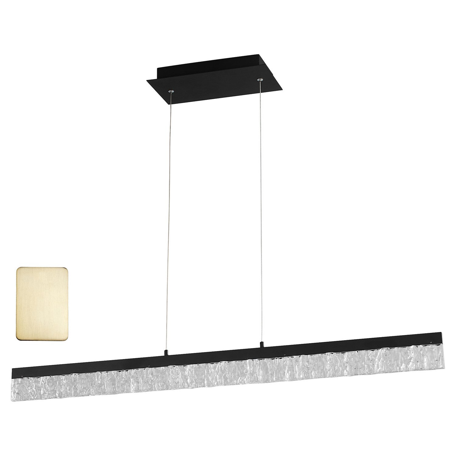 Oxygen - 3-421-40 - LED Linear Pendant - Landon - Aged Brass