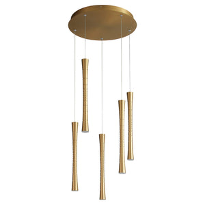 Oxygen - 3-6005-40 - LED Pendant - Sabre - Aged Brass