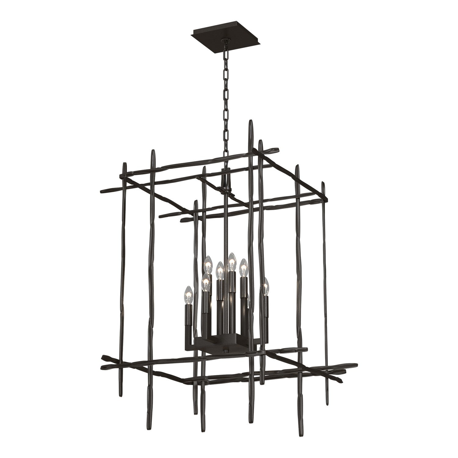 Hubbardton Forge - 101317-SKT-14 - Eight Light Chandelier - Tura - Oil Rubbed Bronze