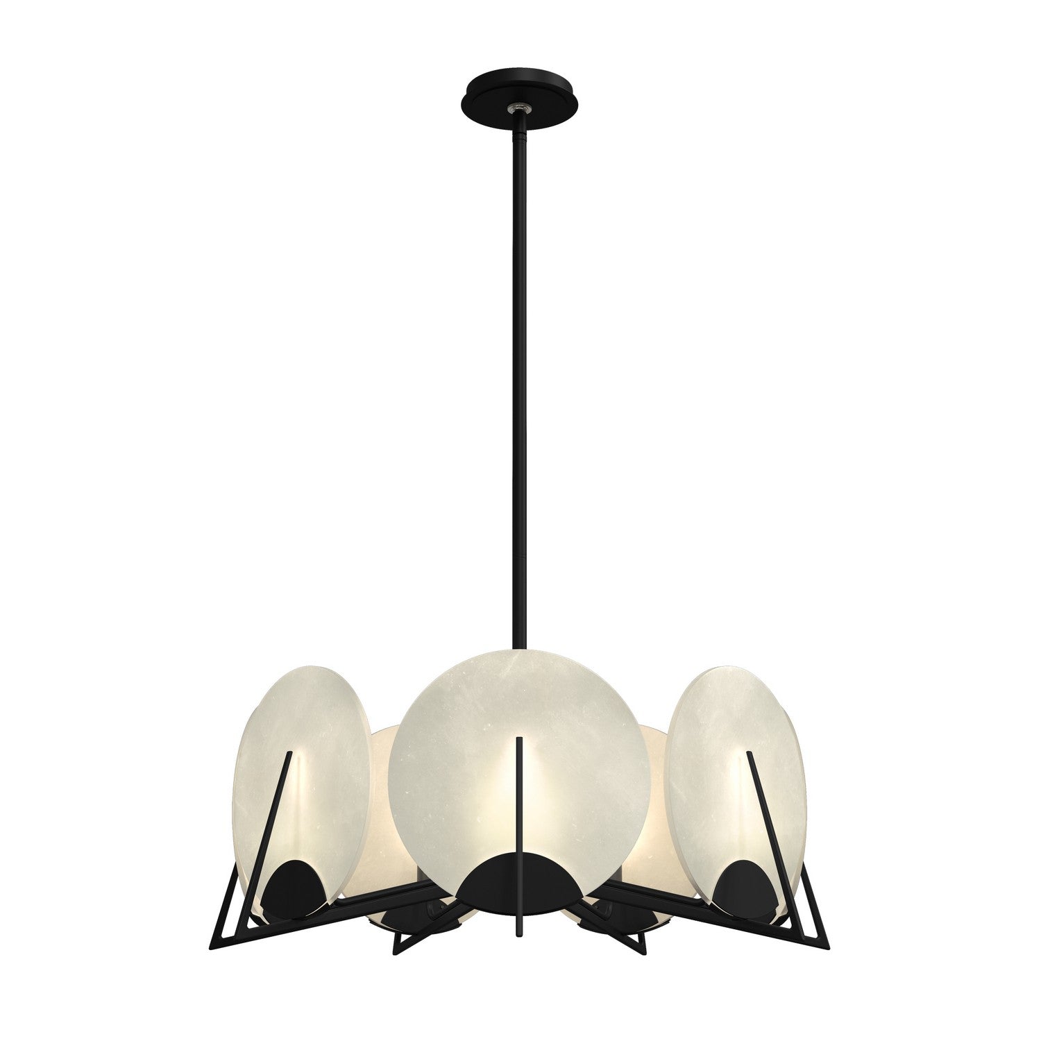 Hubbardton Forge - 131059-SKT-MULT-10-AR - Seven Light Pendant - Callisto - Black