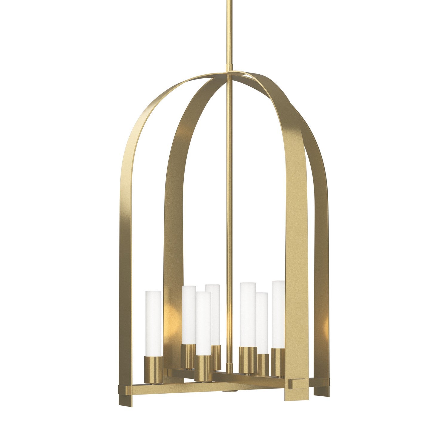 Hubbardton Forge - 131071-SKT-MULT-86-FD0611 - Eight Light Pendant - Triomphe - Modern Brass