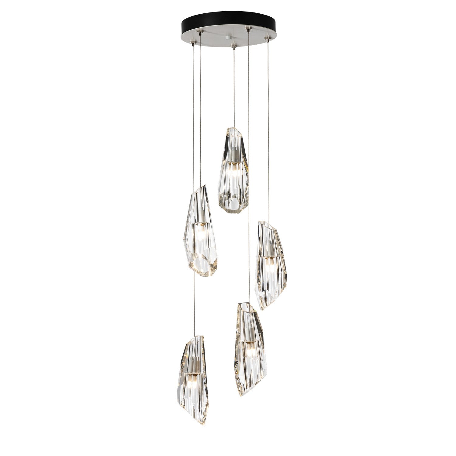 Hubbardton Forge - 131121-SKT-STND-89-CR - Luma 5-Light Pendant - Luma - Ink