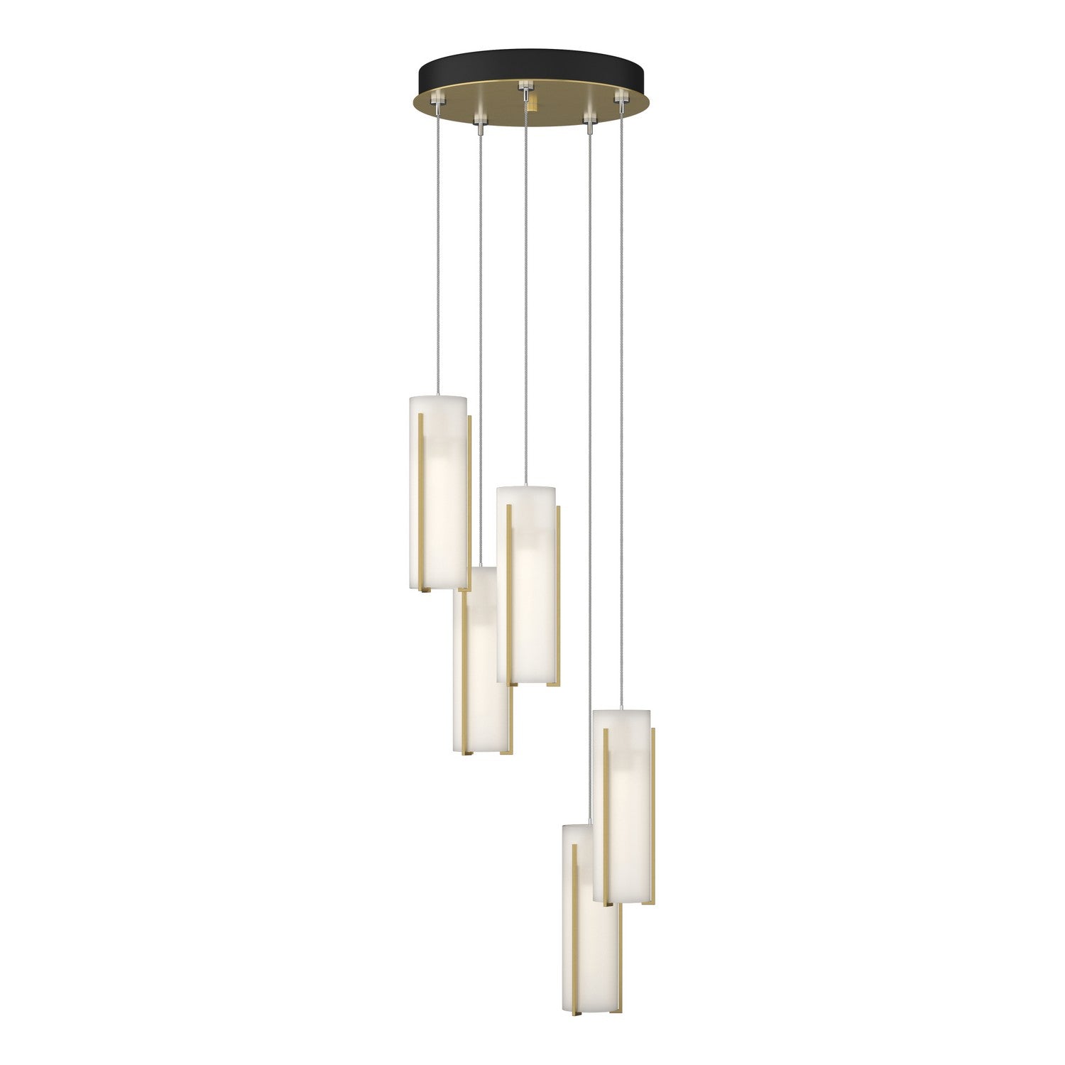 Hubbardton Forge - 131124-SKT-STND-86-GG0065 - LED Pendant - Exos Glass - Modern Brass