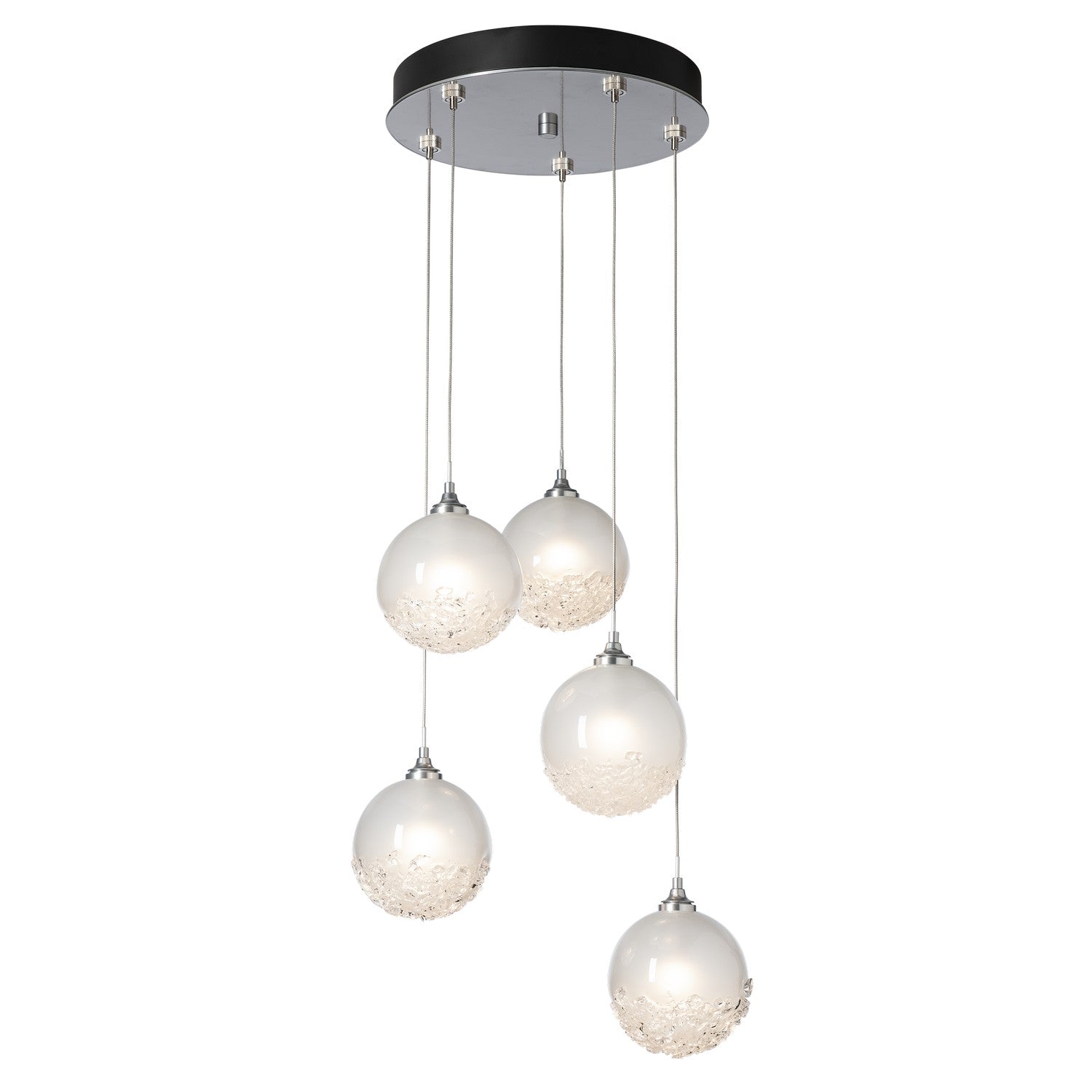 Hubbardton Forge - 131131-SKT-STND-89-FD0750 - Fritz Globe 5-Light Pendant - Fritz - Ink