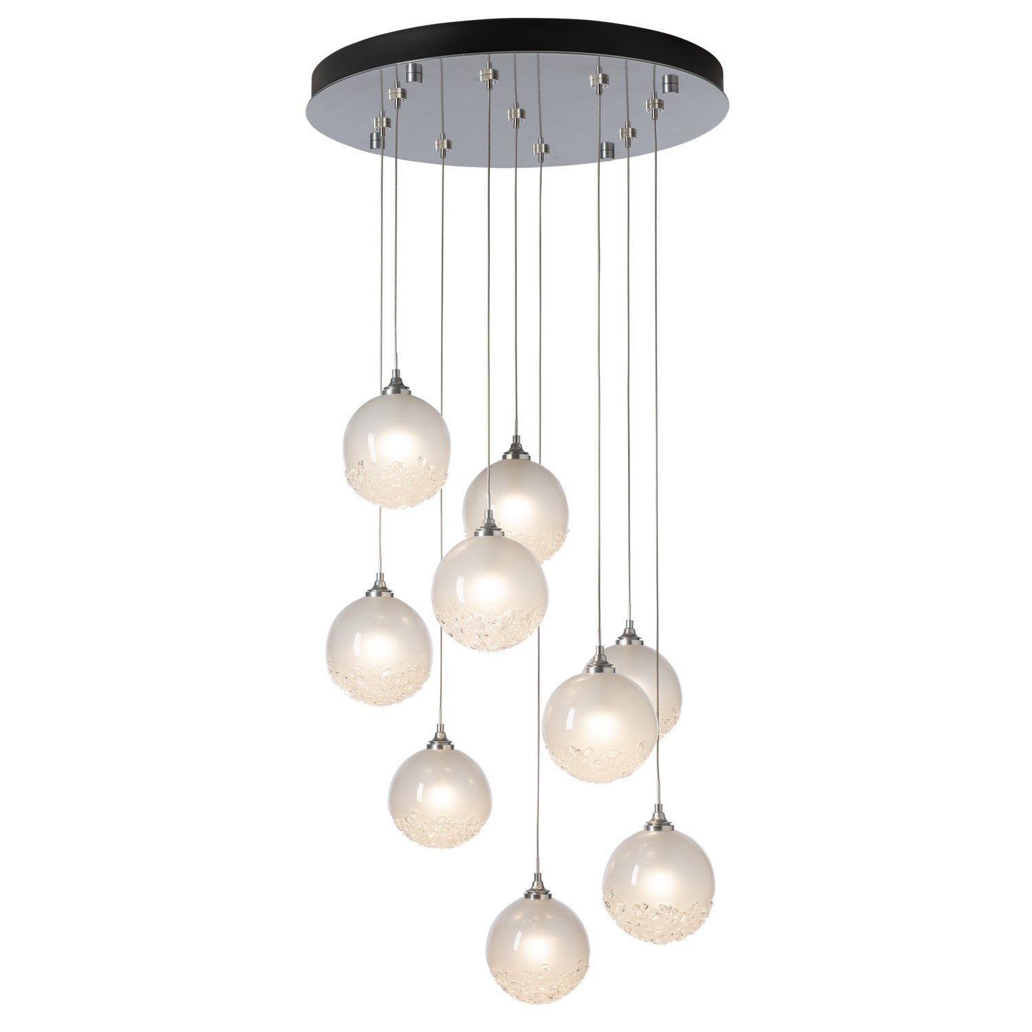 Hubbardton Forge - 131133-SKT-STND-89-FD0750 - Fritz Globe 9-Light Pendant - Fritz - Ink